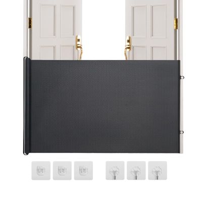 Drill-Free Retractable Dog Gate for Indoor and Outdoor Use