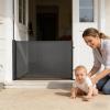 Drill-Free Retractable Dog Gate for Indoor and Outdoor Use view 2