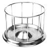 COOPHYA Stainless Steel Turtle Food Bowl, Round Railing Shape, Silver view 1