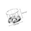 COOPHYA Stainless Steel Turtle Food Bowl, Round Railing Shape, Silver view 2