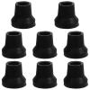 SHINYPASING 8-Pack Replacement Rubber Tips for Canes, Black Rubber, 16 mm, Non-Slip Cane Tips for Indoor Floors view 1