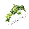 JEWEDECO Hanging Artificial Reptile Leaf Decoration with Suction Cup, Green view 2