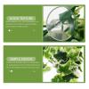 JEWEDECO Hanging Artificial Reptile Leaf Decoration with Suction Cup, Green view 3