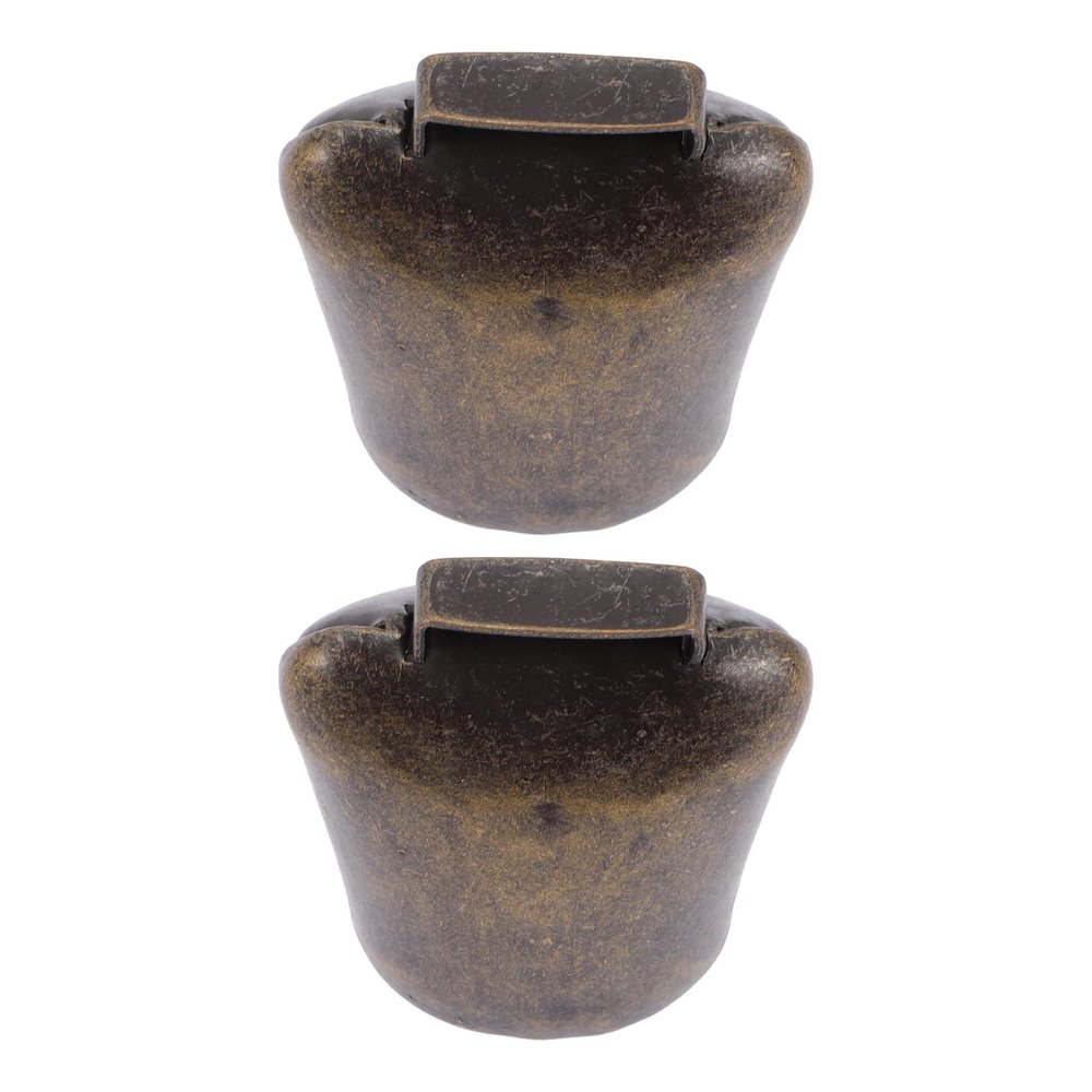 Toddmomy 2-Piece Iron Livestock Bells, Loud Retro Design, Portable and Decorative