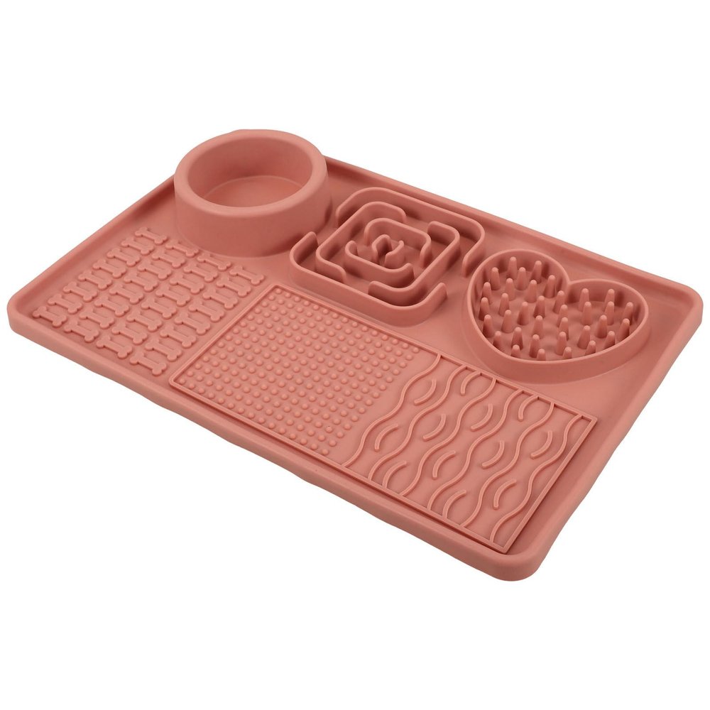 VALICLUD Slow-Feeding Lick Mat for Dogs and Cats with Suction Cup