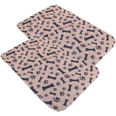 Cabilock 2-Pack Washable Dog Pee Pads, Soft, Non-Slip, Reusable