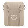 Reusable Insulated Baby Bottle Bag, Cotton, Brown view 1