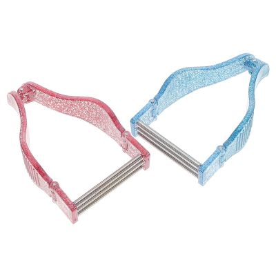 ULTECHNOVO Manual Facial Hair Remover, 2-Piece Set with Spring, Gentle and Skin-Friendly, for Upper Lip, Chin and Cheeks, Lightweight and Portable for Women