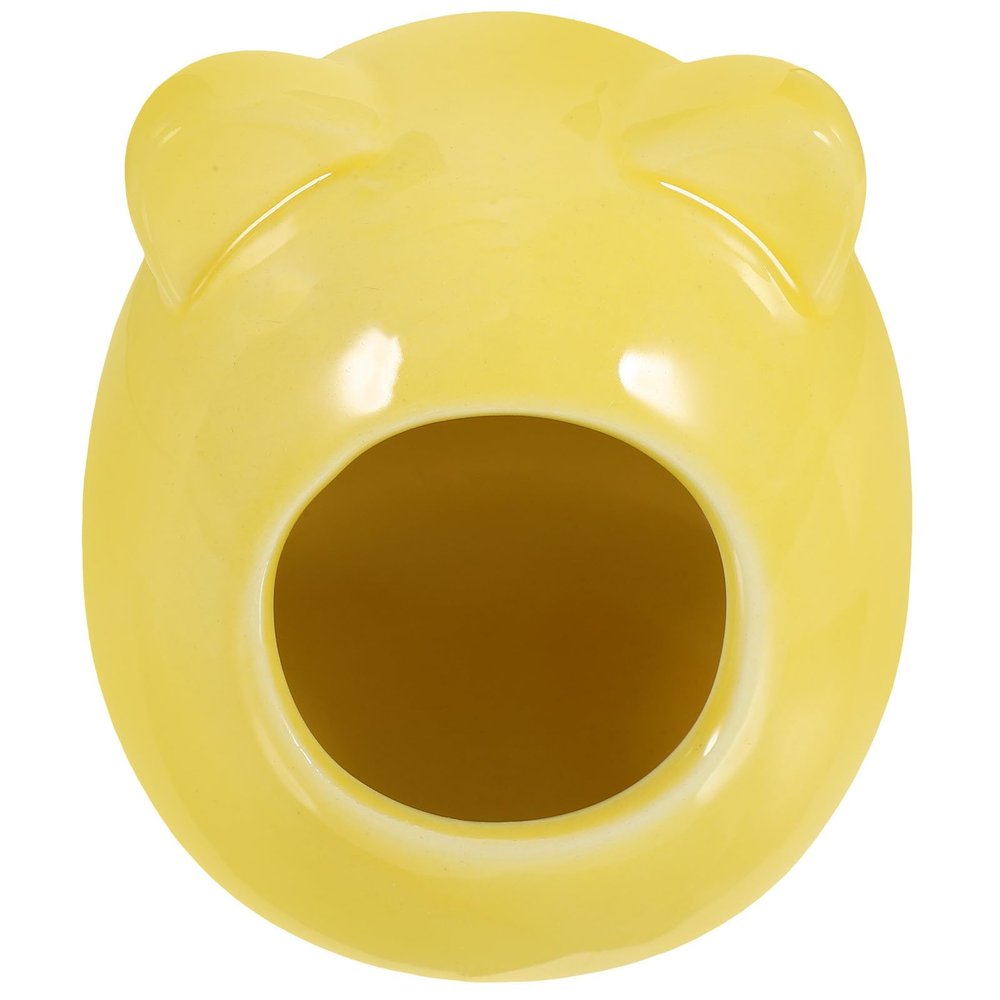 KHBUAB Ceramic Hamster Hideout in Cute Cartoon Design