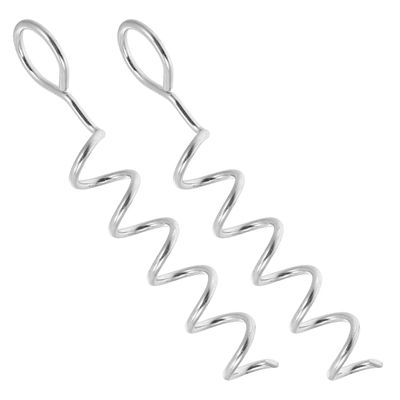 Cabilock 2-Piece Spiral Iron Dog Stakes