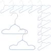 JEWEDECO 20 Metal Pet Hangers with Non-Slip Plastic Coating view 1