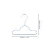 JEWEDECO 20 Metal Pet Hangers with Non-Slip Plastic Coating view 2