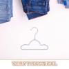 JEWEDECO 20 Metal Pet Hangers with Non-Slip Plastic Coating view 3