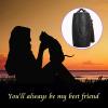 OPFdfhDFH Small Ceramic Urn for Pets, Black/Bamboo view 2