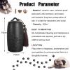 OPFdfhDFH Small Ceramic Urn for Pets, Black/Bamboo view 4