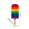 MAGICLULU 2-Piece Colorful Ice Cream-Shaped Body Exfoliating Sponges, Random Color view 2