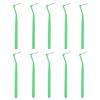 Interdental Brushes and Floss Picks, 10-Piece Set, Multicolor, with Cover (Green, 0.8 mm) view 1