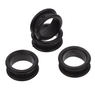 KHBUAB Silicone Scissor Finger Rings, 10-Pack, Black