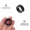 KHBUAB Silicone Scissor Finger Rings, 10-Pack, Black view 3