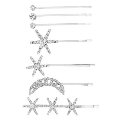 MAGICLULU Rhinestone Hair Clips for Women and Girls, Alloy with Sparkling Crystal Stones