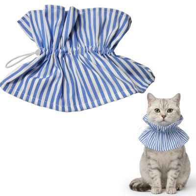 GWEOR Soft Recovery Collar for Dogs and Cats - Blue Striped