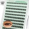 Obeyalash Press-On Self-Adhesive Reusable Cluster Lashes, C Curl, Wispy, 8–14 mm Mix, 120 Pieces view 1