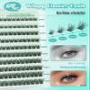 Obeyalash Press-On Self-Adhesive Reusable Cluster Lashes, C Curl, Wispy, 8–14 mm Mix, 120 Pieces view 2