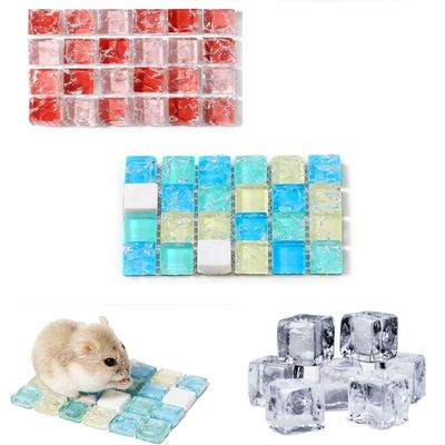 TUKNN Cooling Mats for Small Pets, 2-Pack, Blue & Red