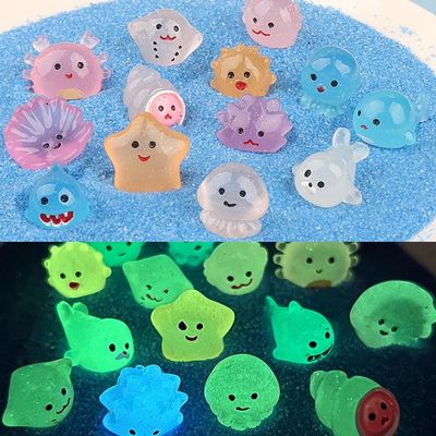 Glow-in-the-Dark Sea Life Figures, 50 pcs