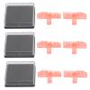 3 Pairs of Silicone V-Shaped Lower Lash Stamps view 1