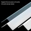 QWdfgS Self-Adhesive Wall Corner Protector for Wall Corners and Edges (2.5 x 2.5 x 120 cm) view 4