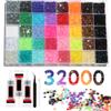 32,000-Piece Bedazzler Kit with Glue, 40 Colors, 3 mm Flatback Jelly Rhinestones view 1