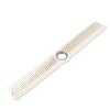 Saluaqui Rotating Cutting Comb, Professional Hairdressing Styling Comb with Ball Bearing, Smooth Glide for All Hair Types, Plastic, 22 x 3 cm (White) view 1