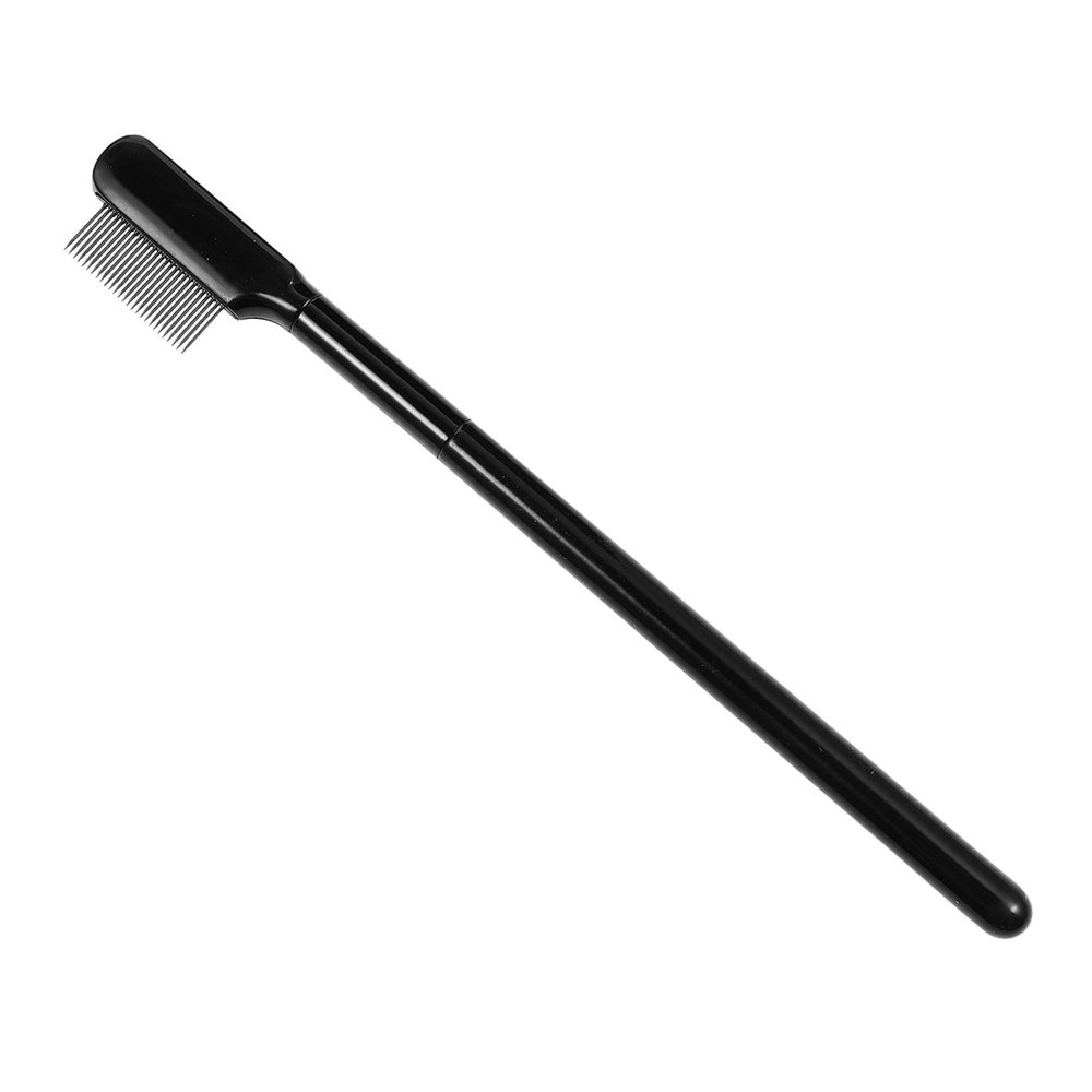 PACKOVE Steel Eyebrow Comb with Long Handle