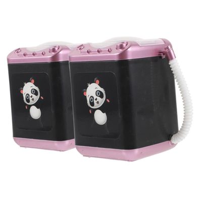 2-Piece Electric Makeup Brush Cleaners, Plastic, Compact