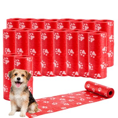 Ale-commerce Dog Waste Bags 18 Rolls Red 270 Bags