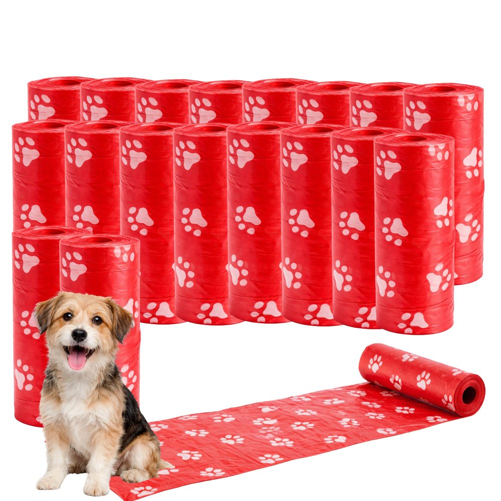 Ale-commerce Dog Waste Bags 18 Rolls Red 270 Bags