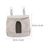 SOLUSTRE 2-Pack Fabric Feeders for Rabbit Cages, Foldable and Reusable, for Rabbits and Chinchillas view 2
