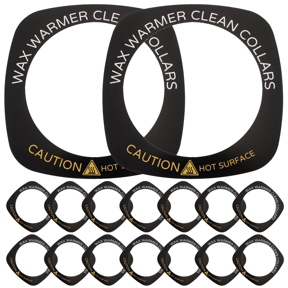Stain-Resistant Paper Mats for Wax Warmers, 50 Pieces, Black