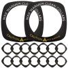 Stain-Resistant Paper Mats for Wax Warmers, 50 Pieces, Black view 1