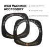 Stain-Resistant Paper Mats for Wax Warmers, 50 Pieces, Black view 4