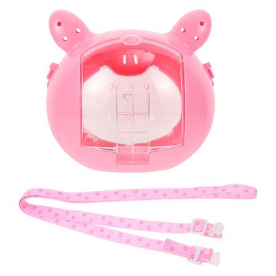 ABOOFAN Pig-Shaped Plastic Small-Animal Carrier with Handle