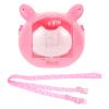 ABOOFAN Pig-Shaped Plastic Small-Animal Carrier with Handle view 1