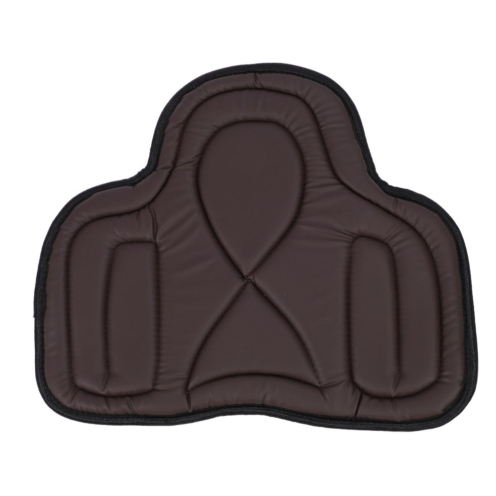 yiMANtrading Western Saddle Pad, Thick Shock-Absorbing PU Leather, Brown
