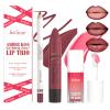3-Piece Nude-Brown Lip Liner, Lipstick & Lip Gloss Set view 1
