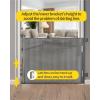 Retractable Safety Gate, Mesh Child and Pet Safety, Multicolor, 33 in Tall x 55 in Wide (Black) view 2