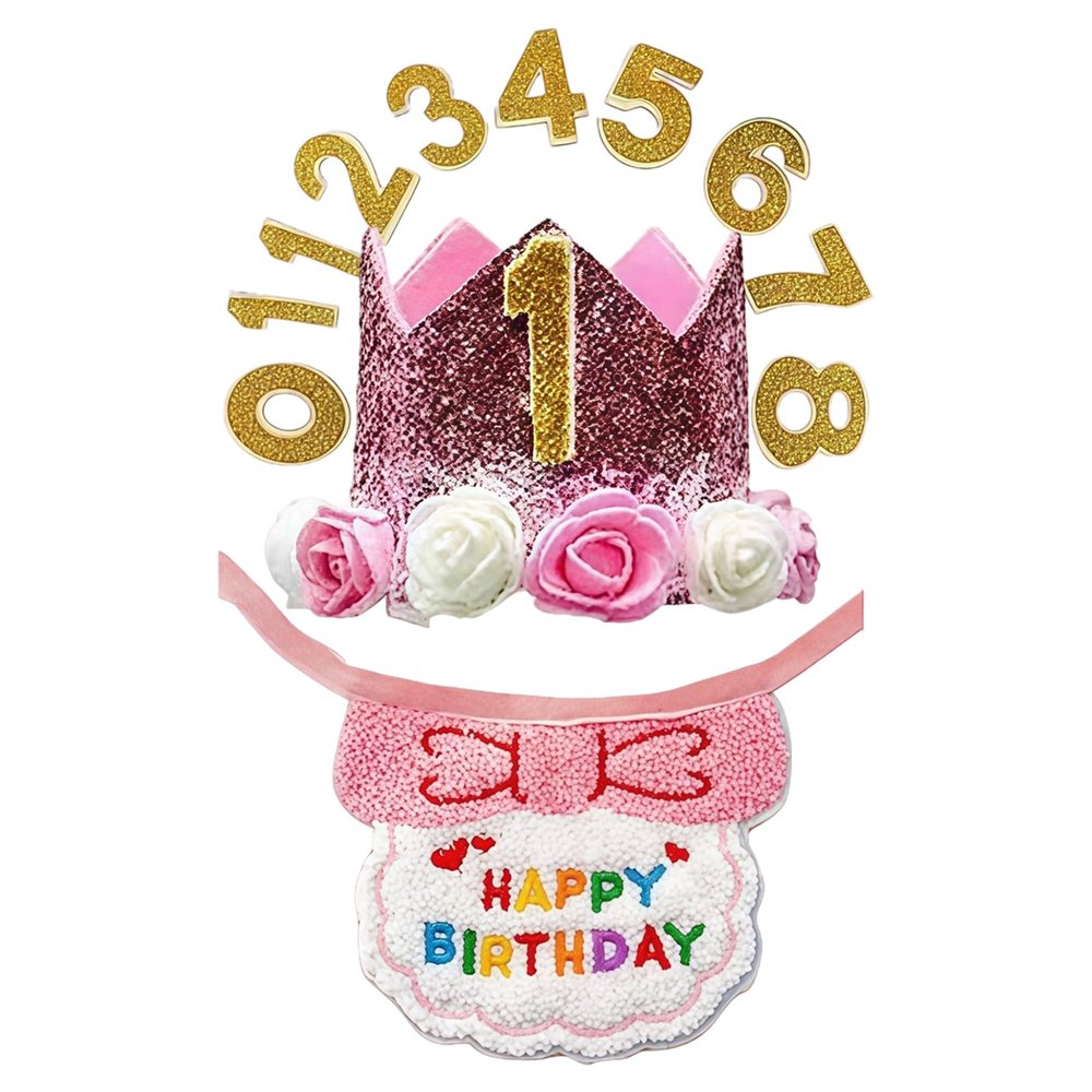 Adjustable Birthday Party Hat & Scarf Set