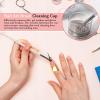 Practical Nail Brush Cleaning Cup with Glass Holder view 2