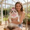 Dog Birthday Decorations, Adjustable Numbered Neckerchief, for Cats and Small Pets view 2