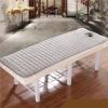 Table Mat, Beauty Mattress with Holes/without Holes, Non-Slip Thin Tuina Pad for Salon, 180 x 60 cm, Peach Red view 2